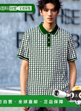 韩国直邮MALBON GOLF男士T恤M4221PTS23GRN Patten polo T男装