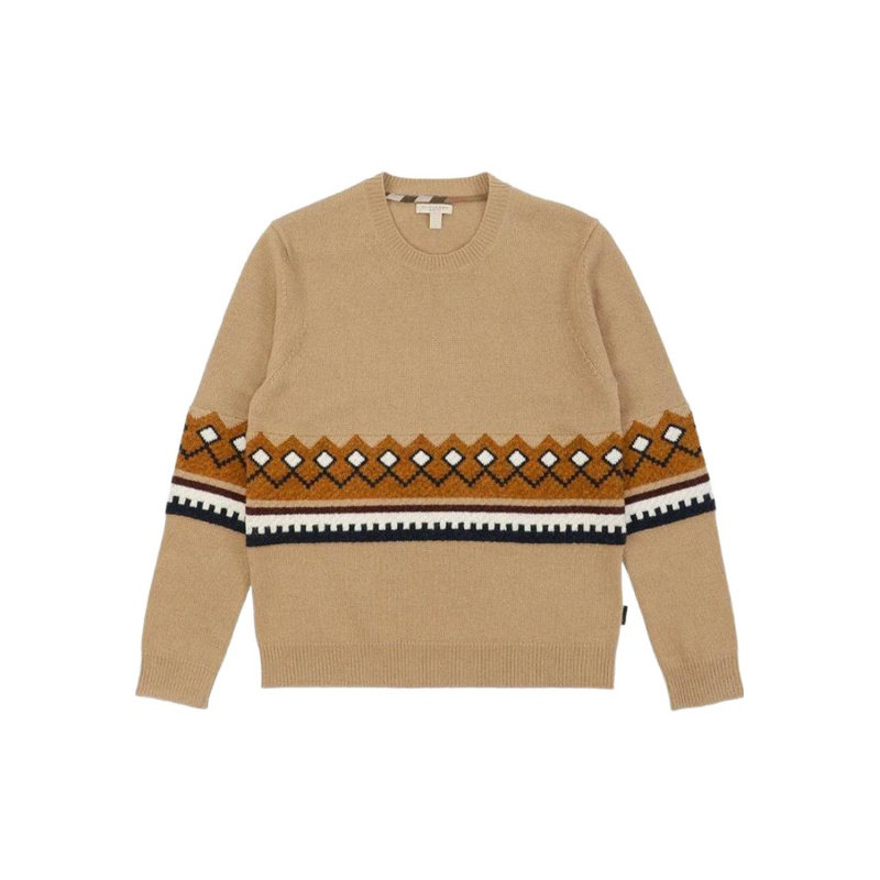 BURBERRY 女士针织毛衣 39582531 SS2021 花色 圆领长袖套衫