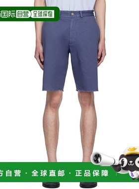 1h可退 香港直邮潮奢 BEAMS PLUS 男士 蓝色 Plain Front 短裤 38