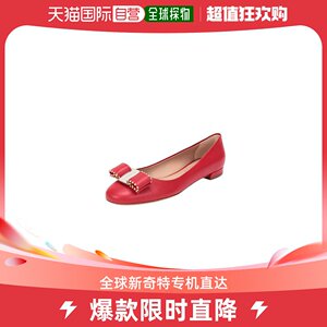 香港直发SALVATOREFERRAGAMO菲拉格慕红色蝴蝶结平底鞋0692153