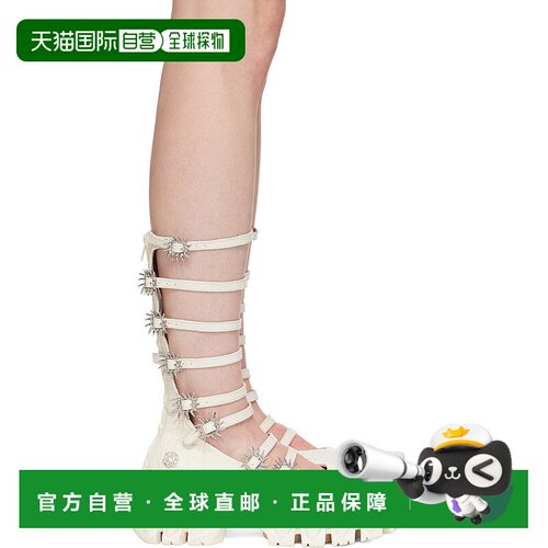 1h可退 香港直邮潮奢 Rombaut 女士 灰白色 MJ High 芭蕾鞋 S25B0