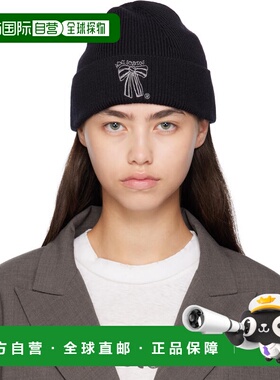 1h可退 香港直邮Acne Studios 艾克妮 女士 黑色毛线帽 C40423