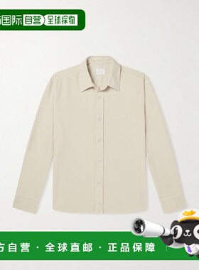 香港直邮A.P.C. 男士 Logo刺绣棉质斜纹布衬衫式衬衫 COHLDH32050