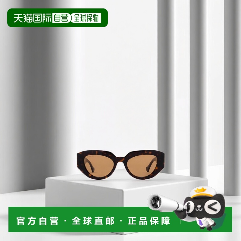 自营Gucci 几何框太阳镜 GG1421S古驰正品百搭显脸小高级感