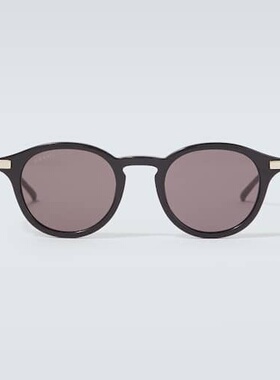 潮奢 Gucci 古驰 男士 圆形太阳眼镜 colorful花色 舒适时尚