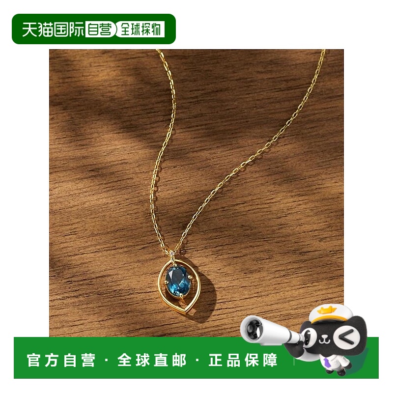 日本直邮日潮 4度C ４℃ K18黄玫瑰金项链钻石精致装饰独特