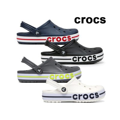 韩国直邮crocs [KROKS] PROGRAM BAYABAND CLOGS WHITEBLACK OPTI