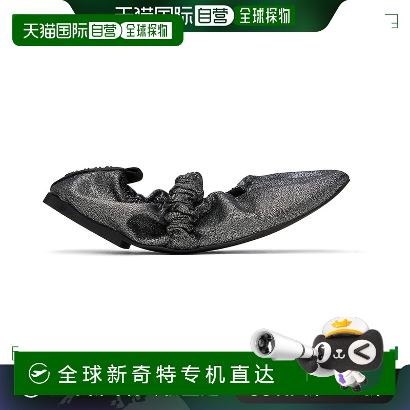 香港直邮潮奢 GANNI 甘尼 女士 银色 Scrunchie 芭蕾鞋 S2270