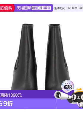 1h可退 香港直邮versace 范思哲 女士 ABS 黑色鞋跟靴子 79VA3S26