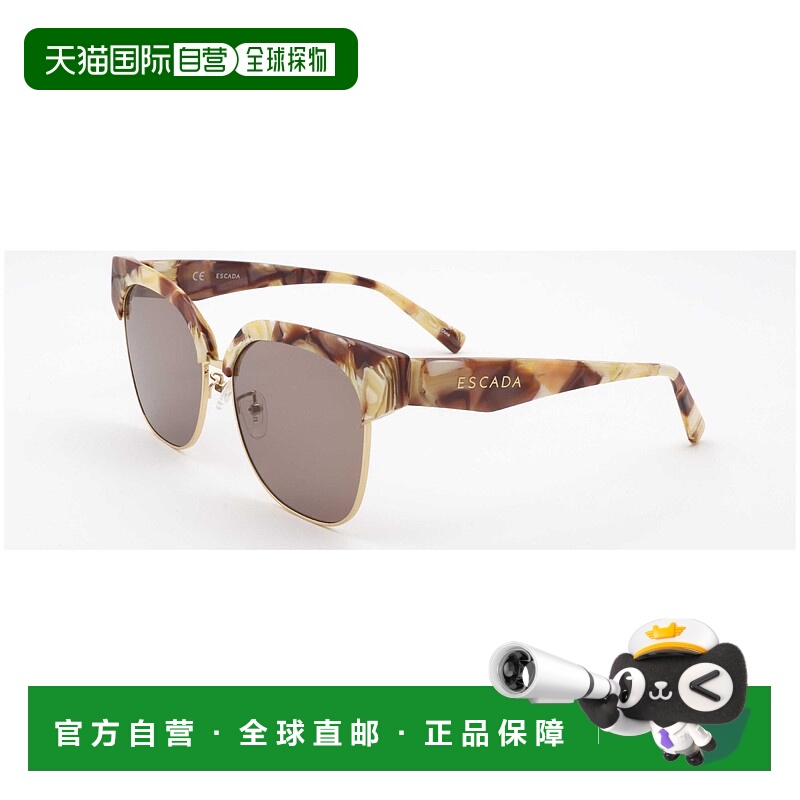 自营 Escada女式58毫米棕色太阳镜-棕米色图案 美国奥莱直发