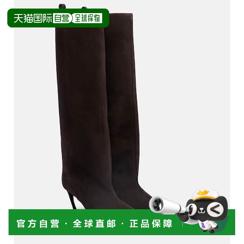 1h可退 香港直邮潮奢 The Attico 女士 Lea 65 绒面革及膝靴子