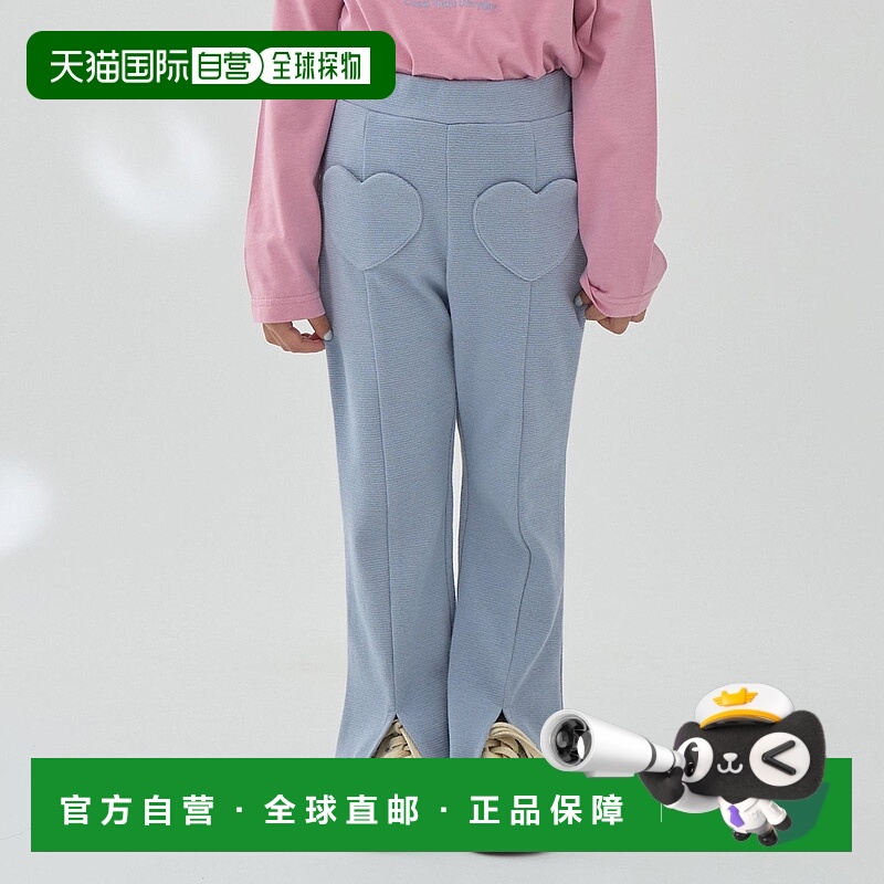 日本直邮Lycee mine 心形口袋下摆开衩喇叭裤