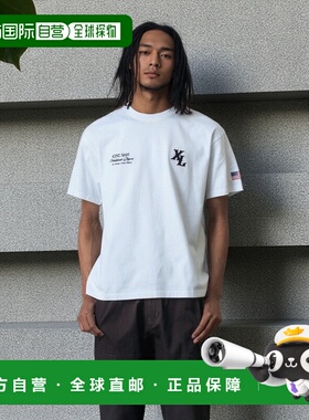 1h可退 日本直邮XLARGE 男女同款 全棉短袖T恤 胸部刺绣设计 1012