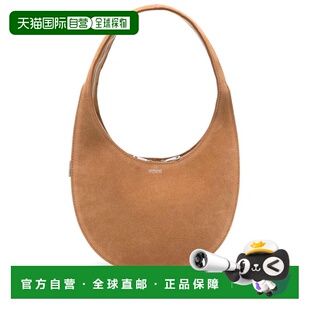 1h可退 香港直邮Coperni 女士 SWIPE 棕色绒面革双扣板包包 COPBA