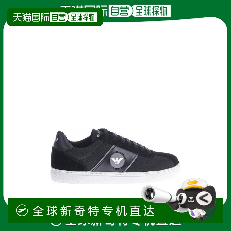 1h可退 香港直邮EMPORIO ARMANI 男士运动鞋 X4X259XL708BLACK SS