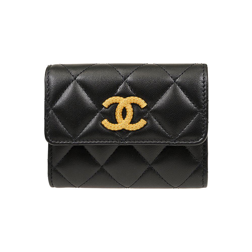 chanel 黑色女士卡夹 ap3410l-blk-gp