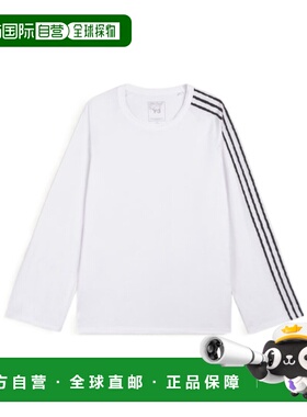 香港直邮Y-3 男士T恤 KS9747 CO 白色 Maglia Re 3S Ls In Cotone