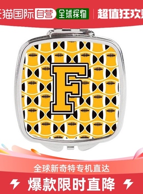 自营 Carolines Treasures CJ1080-FSCM 字母 F 足球黑色,旧