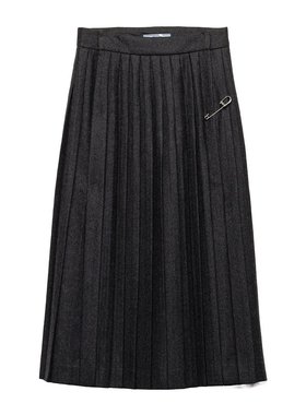 PRADA 女士半身裙 P118Z11GZSOOOF0308 AW2025 黑色
