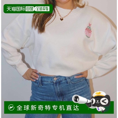 自营 le lisVery Merry圆领长袖白色毛衣 美国奥莱直发