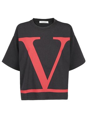 Valentino logo印花T恤 SB3MG01Y4Q1