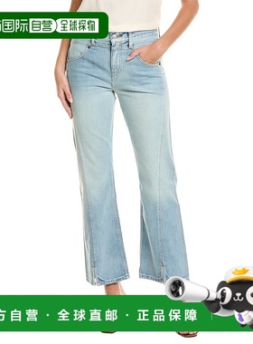 自营 redoneRE/DONE Marea中腰开叉露脐牛仔裤-多色 美国奥莱直发