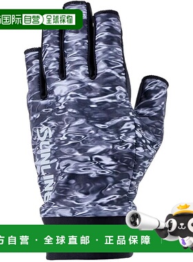 【日本直邮】SUNLINE 防晒钓鱼露指手套 SUG-703 黑色