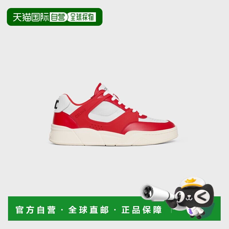 欧洲直邮CELINE TRAINER CT-09 低帮小牛皮网布运动鞋