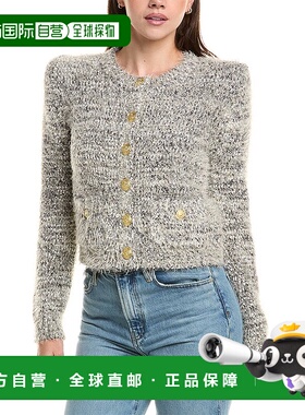 自营l'agenceL’AGENCE Una Knit Cardigan - black 美国奥莱直发