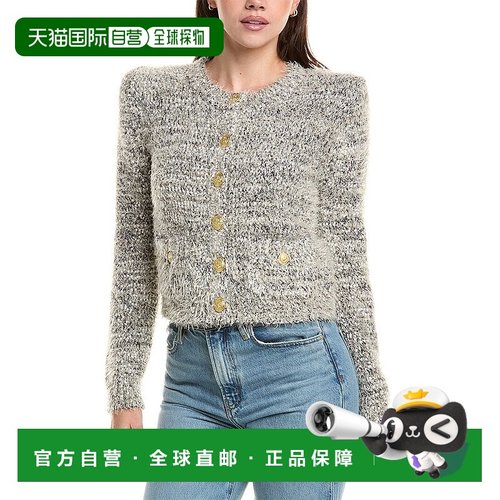 自营l'agenceL’AGENCE Una Knit Cardigan - black 美国奥莱直发