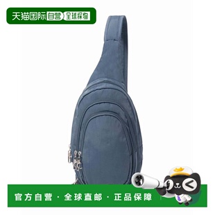 自营baggallini Women's Securtex Anti-Theft Multi Zip Sling -