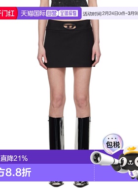 1h可退 香港直邮Diesel 迪赛 女士 撞色徽标半身裙 A143880PHAL