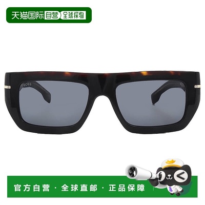 自营Hugo Boss Grey Browline Men's Sunglasses BOSS 1502/S 0WR