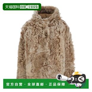 1h可退 香港直邮YVES SALOMON 女士 61CM 连帽衫 26W25WYV62461TO