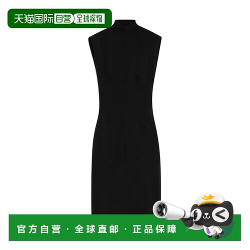 香港直邮SPORTMAX 女士连衣裙 2226114306003 CO 黑色 无袖连衣裙
