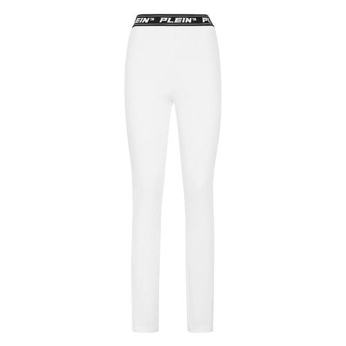 philipp plein【美国奥莱】直发 牛仔超高腰紧身裤 - 白色
