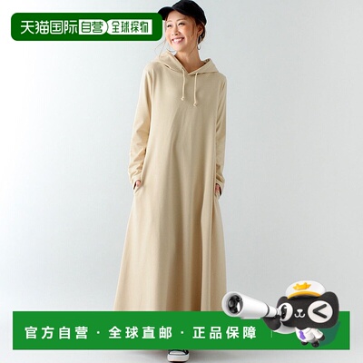 日本直邮JUNOAH A系列长袖针织连衣裙式派克大衣 [AM5609EW00811]