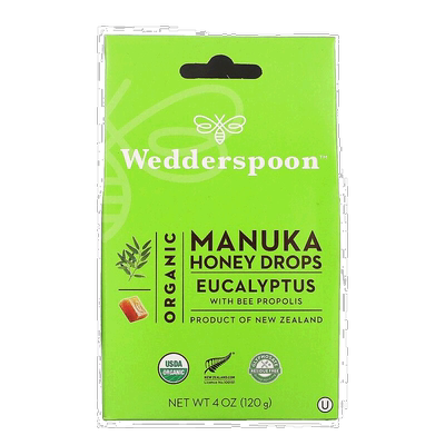 香港直发Wedderspoon蜂蜜含桉叶蜂胶天然原料口感细腻健康113g