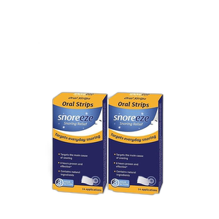 欧洲直邮英国药房SNOREEZE口腔贴片8小时防止打鼾打呼噜2盒