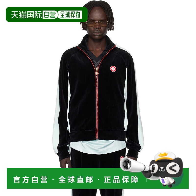 香港直邮潮奢 Casablanca 男士 黑色运动夹克 MPF25JTP39501
