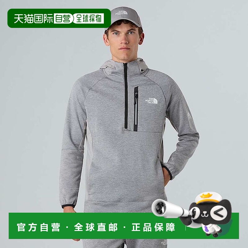 自营欧洲直邮北面 Mountain Athletics 男士连帽半拉链抓绒 THE N