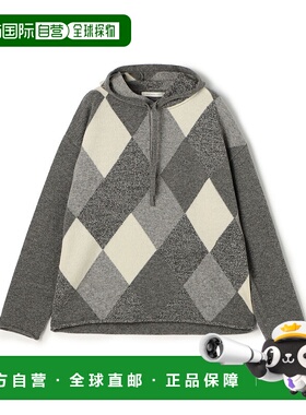 1h可退 日本直邮GALERIE VIE 阿根廷图案连帽套头羊毛毛衣 230254