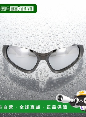 香港直邮BALENCIAGA 男士太阳镜 BB0202S002 AW2025 灰色 Sunglas