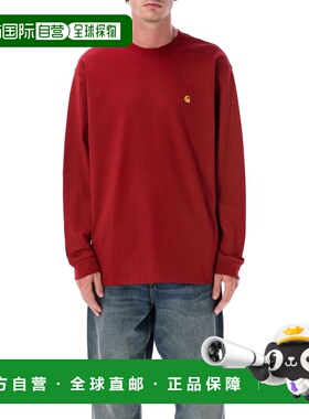 1h可退 香港直邮潮奢 CARHARTT WIP 男士 Chase 棉质长袖T恤 I026