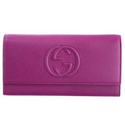 GUCCI 女士粉色长款钱包 282414-A7M0G-5523