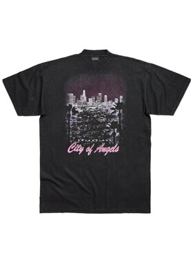 BALENCIAGA 女士T恤 739037TSVR21041 AW2025 黑色