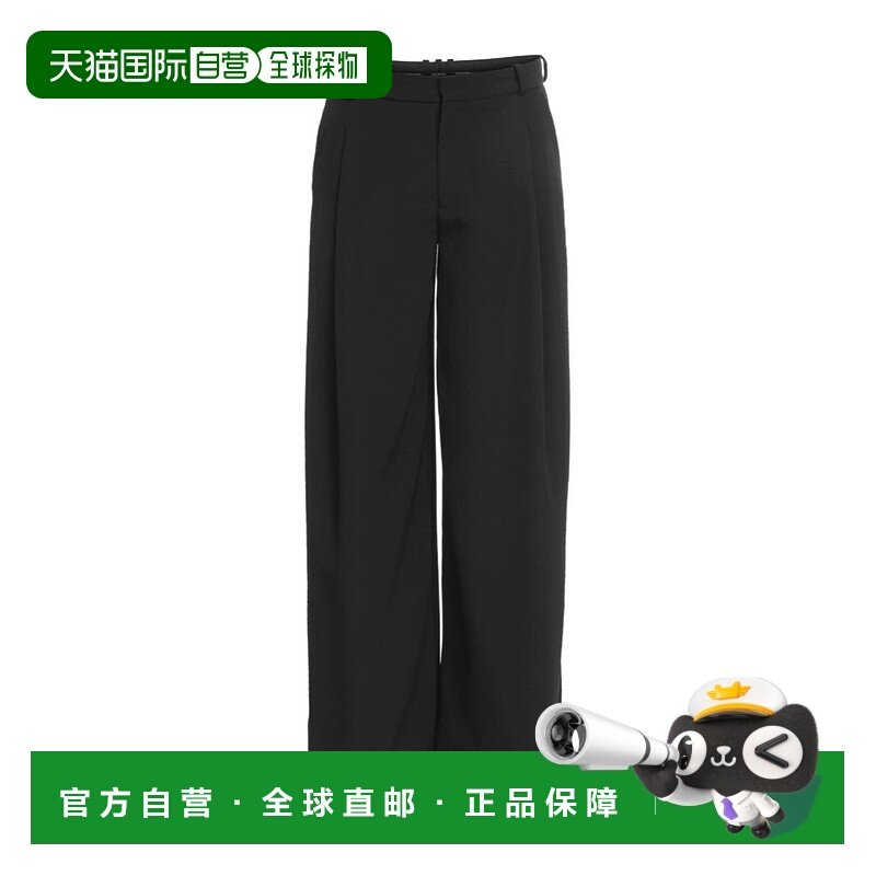 1h可退 香港直邮Balmain 腰带环宽松休闲裤 FH0PQ355WC09