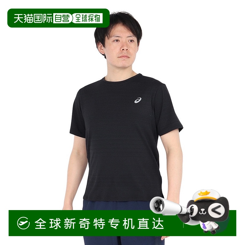 日潮跑腿ASICS亚瑟士 (男款） One Point 短袖 T恤 黑色3L 2013A3