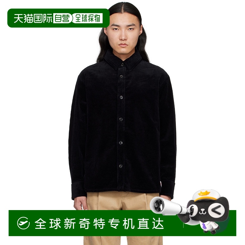 1h可退 香港直邮潮奢 A.P.C. 男士 黑色 Boris 夹克 COHDWH02811