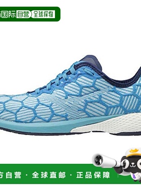 【日本直邮】Mizuno美津浓 跑鞋 女士 蓝色x蓝色x灰色 23cm 2E